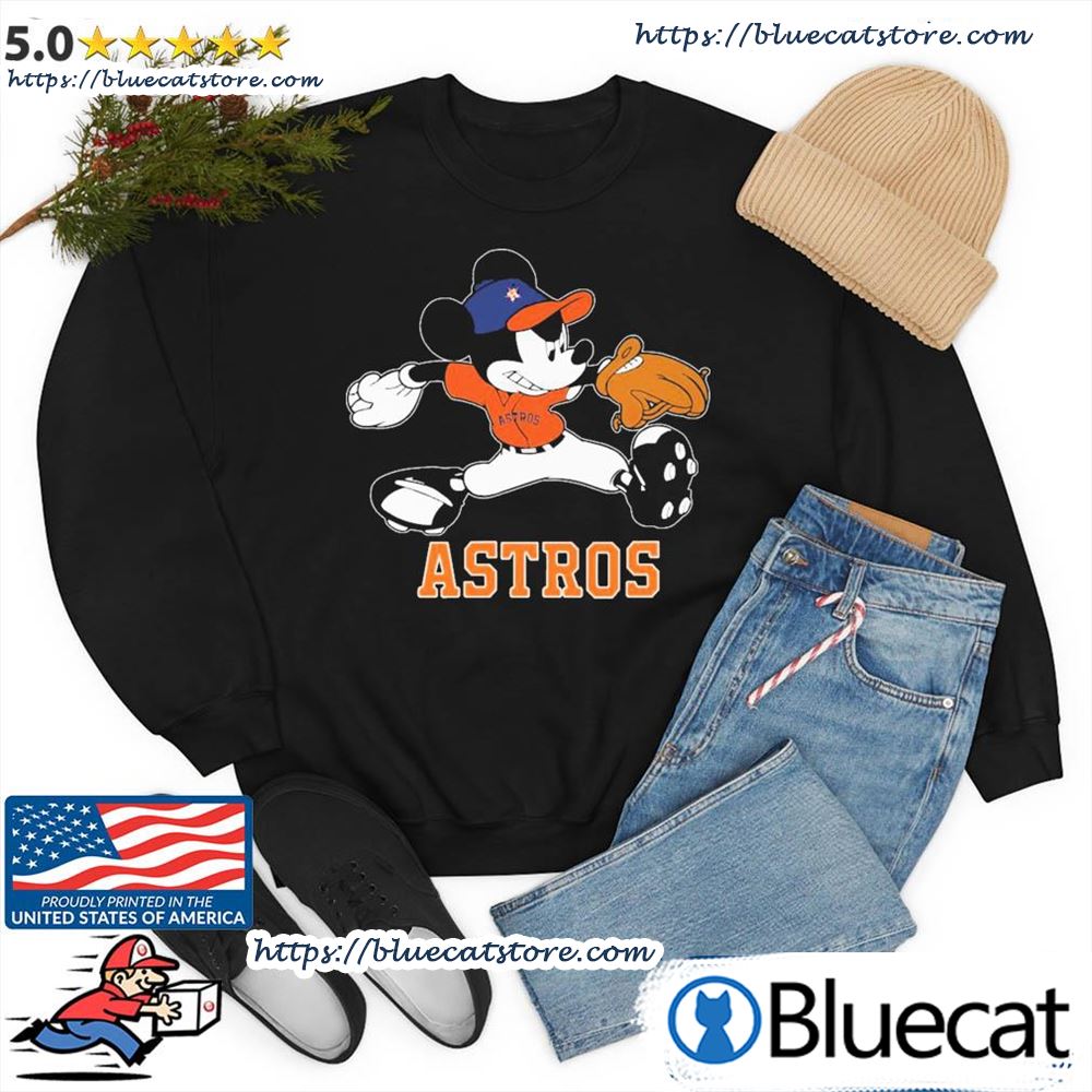 Mickey Mouse Play Baseball Houston Astros Shirt