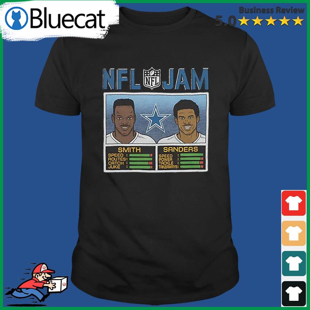 Nfl Jam Dallas Cowboys Emmitt Smith And Deion Sanders Shirt - Bluecat