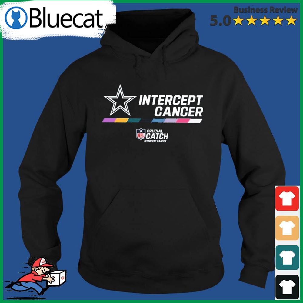 Nfl Intercept Cancer Hoodie Tshirt Sweatshirt 2023 Dallas Cowboys