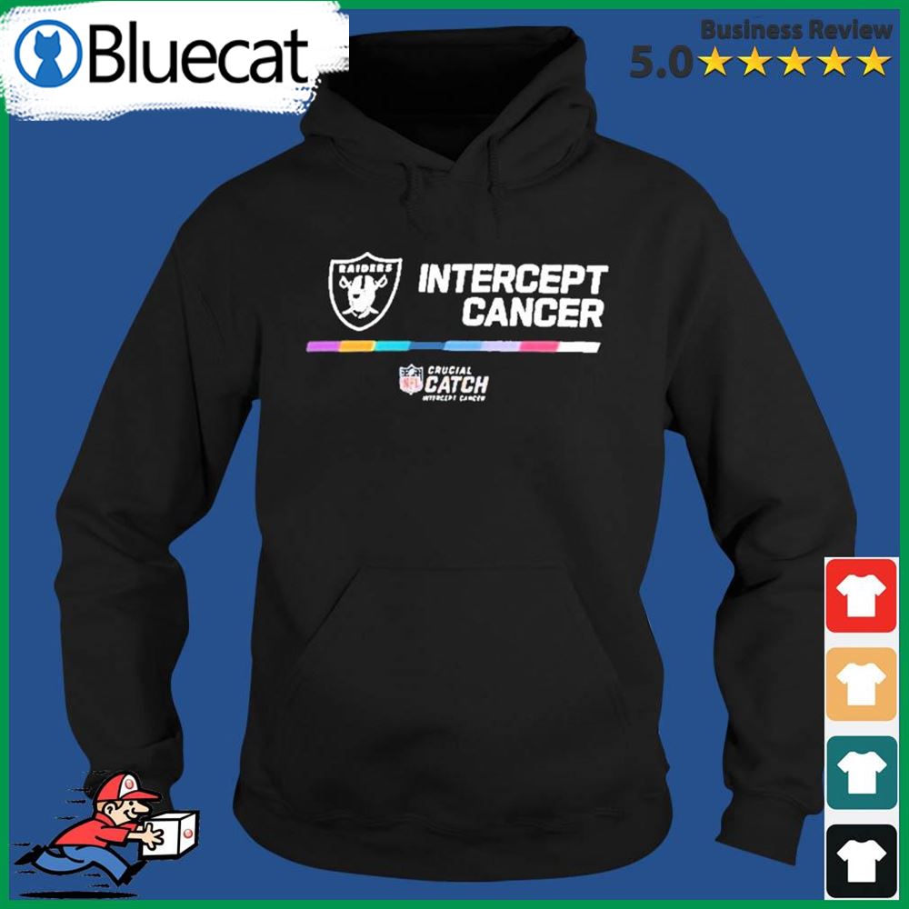 Las Vegas Raiders Intercept Cancer Crucial Catch shirt, hoodie