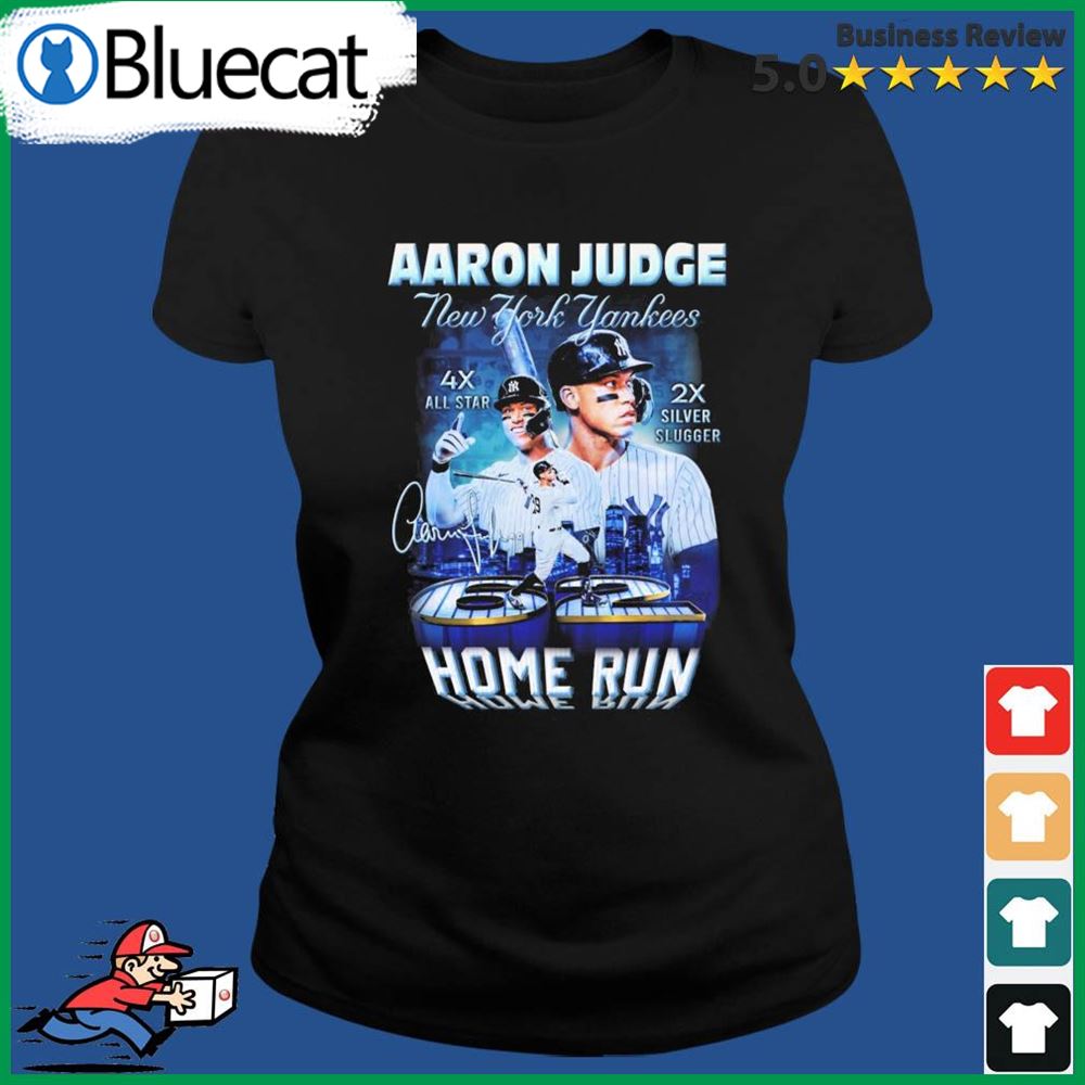 The Aaron Judge New York Yankees 62 Home Runs Signatures Shirt - Bluecat