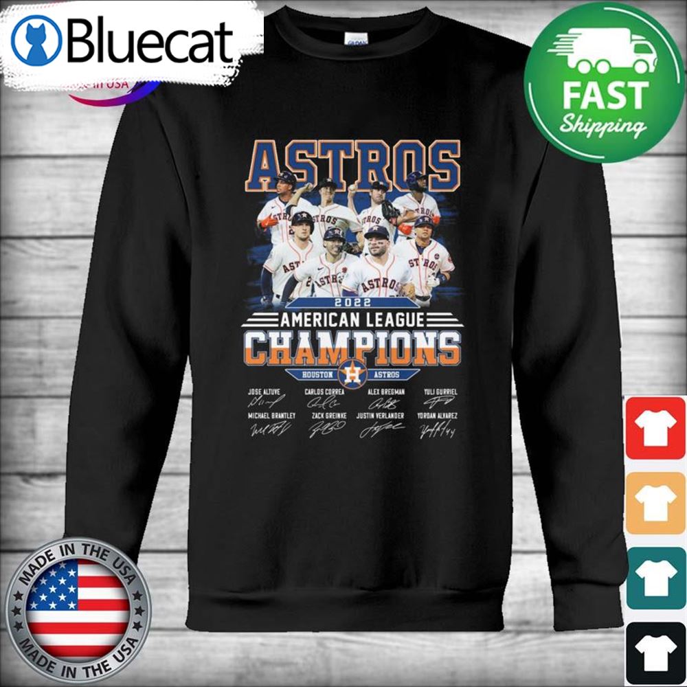 Houston Astros American League Champions 2022 signatures shirt