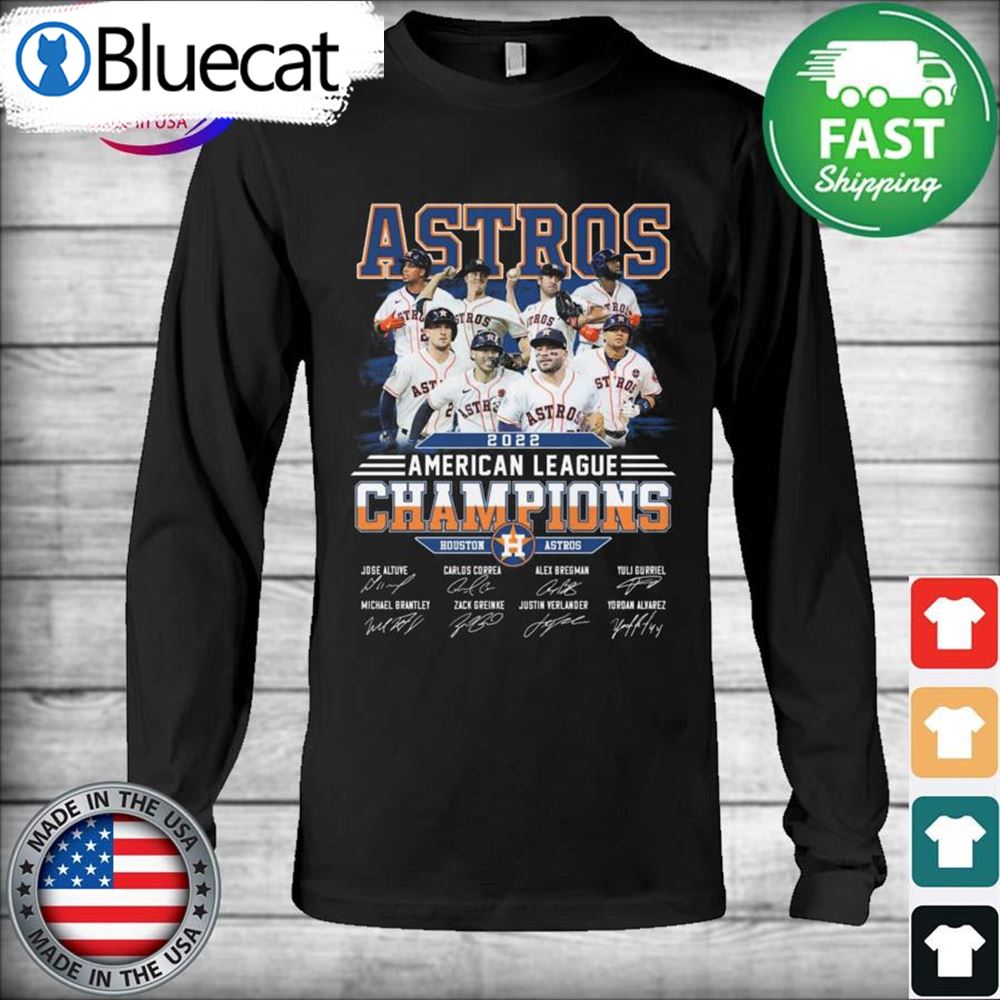 Houston Astros Team American League Champions 2022 Signatures