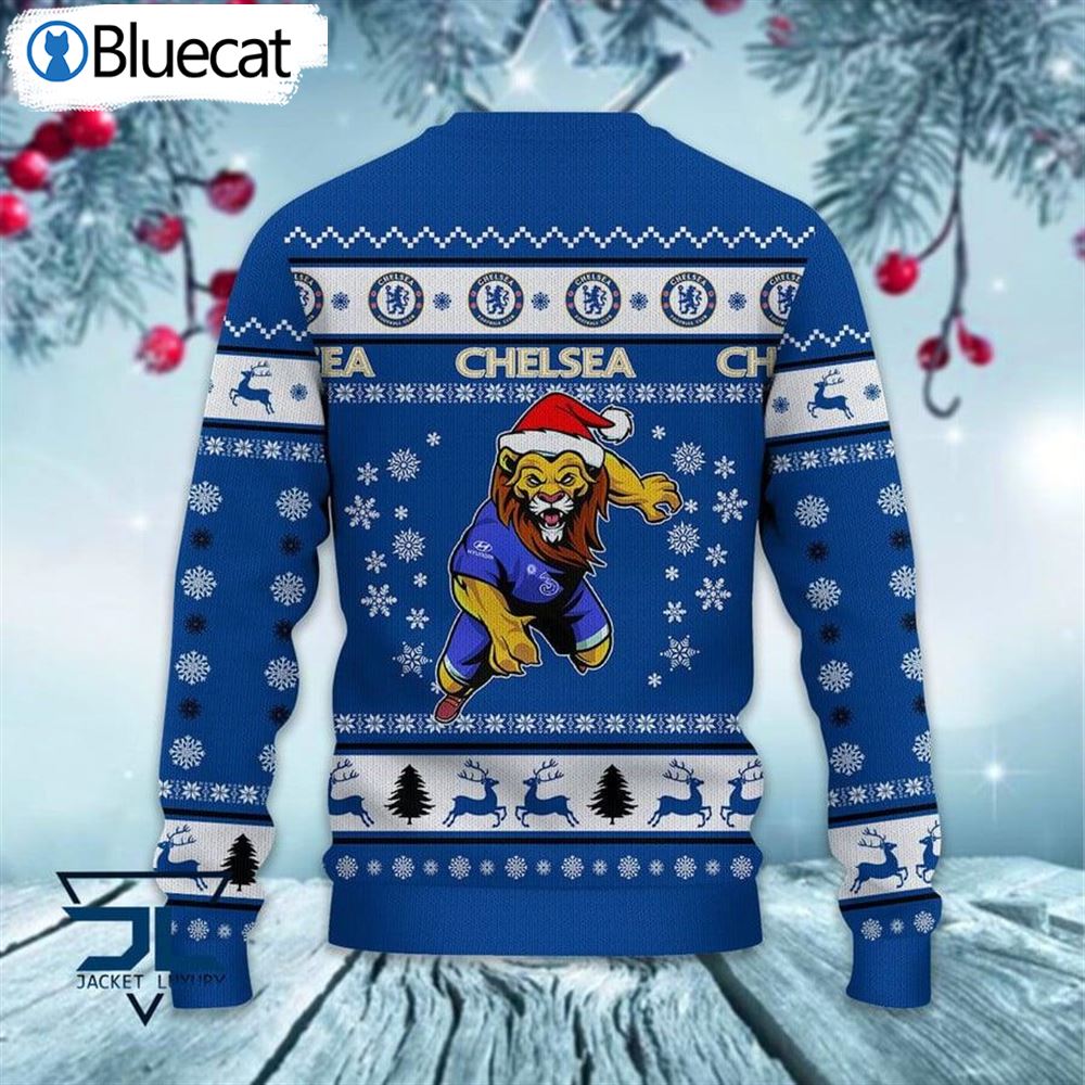 Chelsea fc ugly christmas 2024 sweater