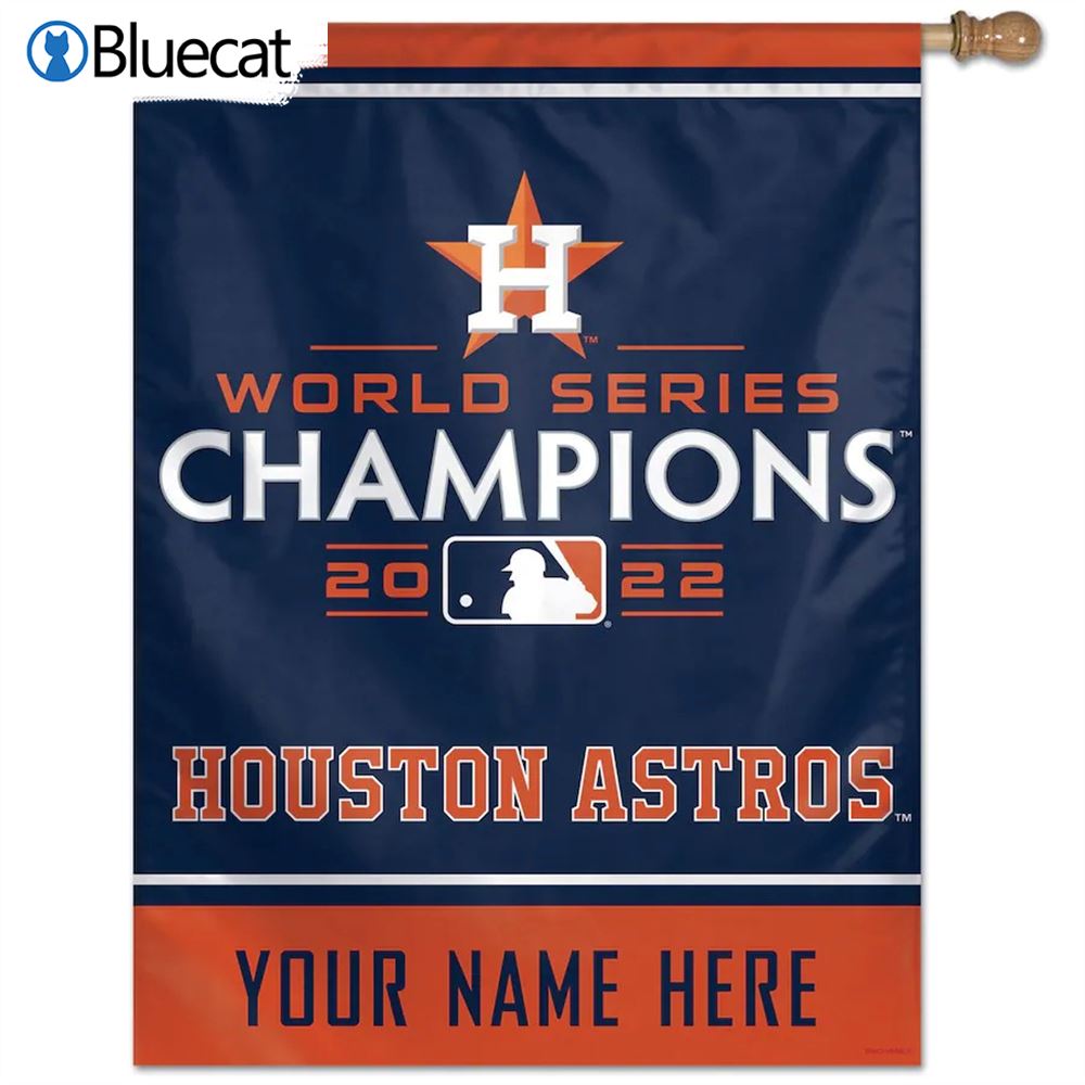 Houston Astros Wincraft 2022 World Series Champions Personalized Flag