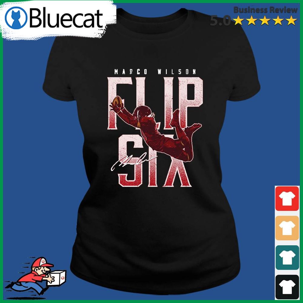 Marco Wilson Arizona Cardinals Flip Six Signature Shirt - Teeclover