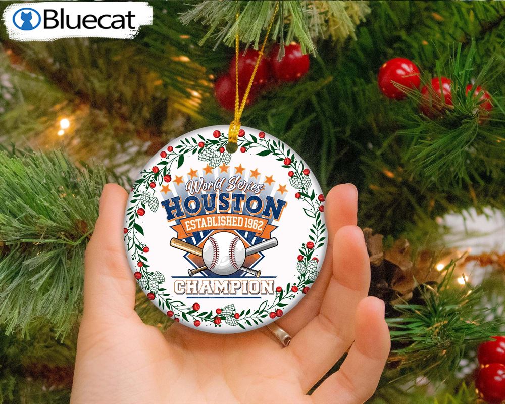 Houston Astros Mlb 2022 World Series Champions Trophy Ornament - Bluecat