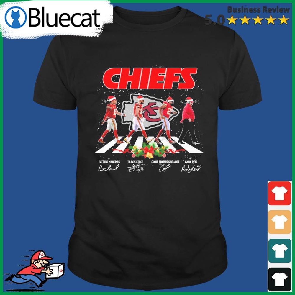 Kansas City Chiefs Christmas Abbey Road Signatures Shirt