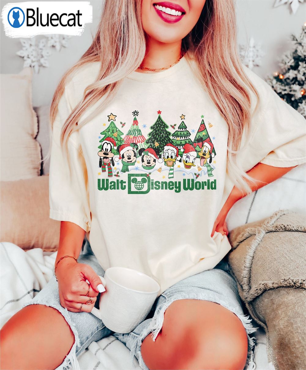 Vintage Disneyworld Disneyland Walt Disney World Christmas Shirt