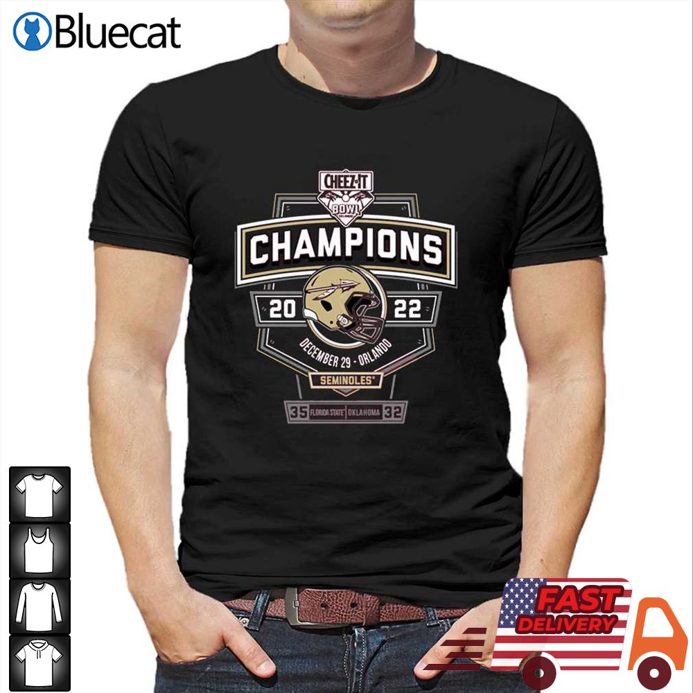 2022 Cheez-it Bowl Champions Score T-shirt Long Sleeve Tee
