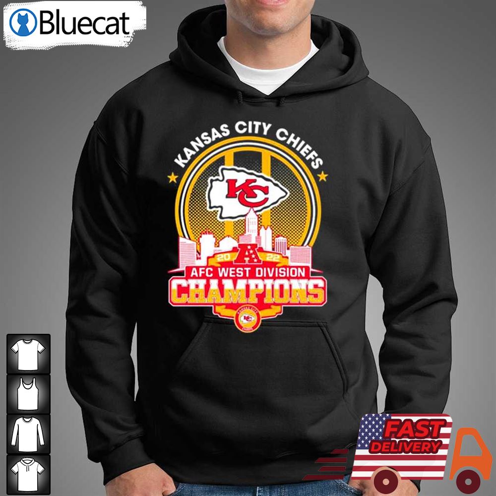 Kansas City Chiefs AFC West Division Champions Skyline Matchup Tee