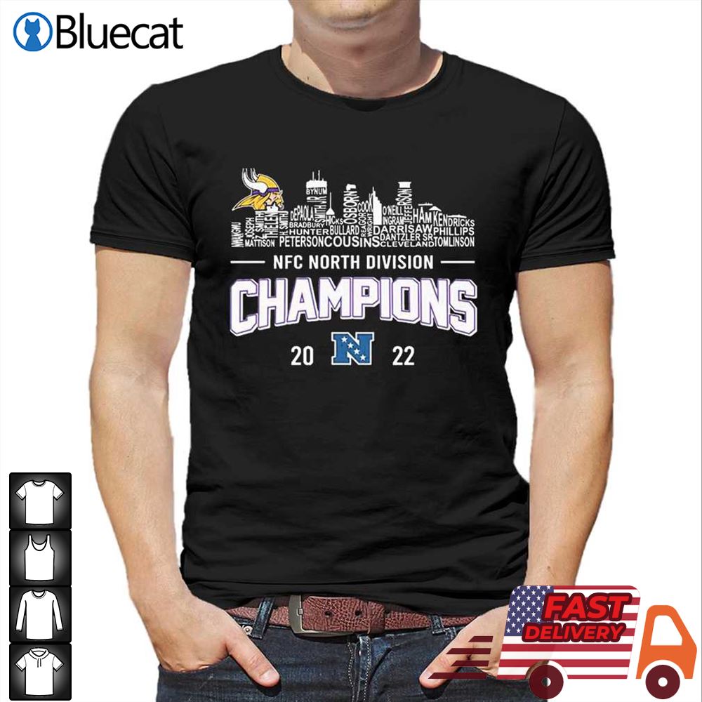 Minnesota Vikings Team Players 2022 Nfc North Division Champions Shirt -  Bluecat