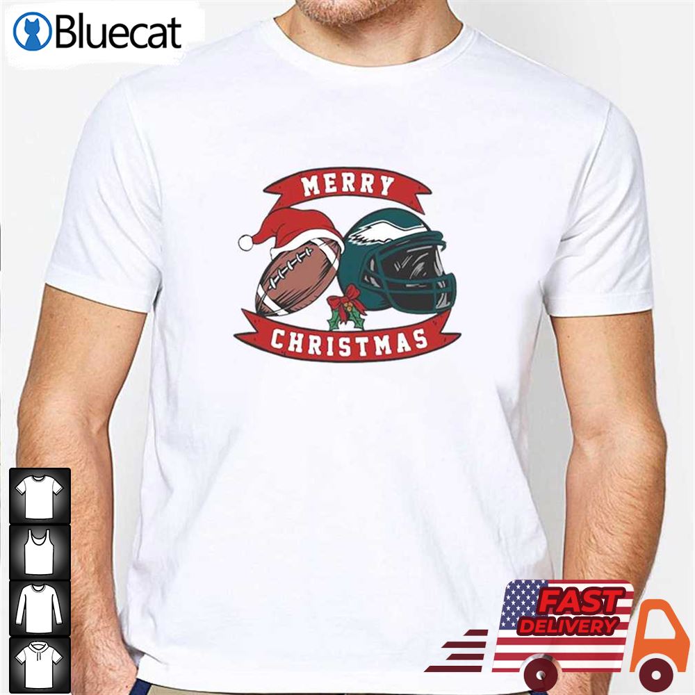 Philadelphia Eagles Football Merry Christmas Shirt - Bluecat