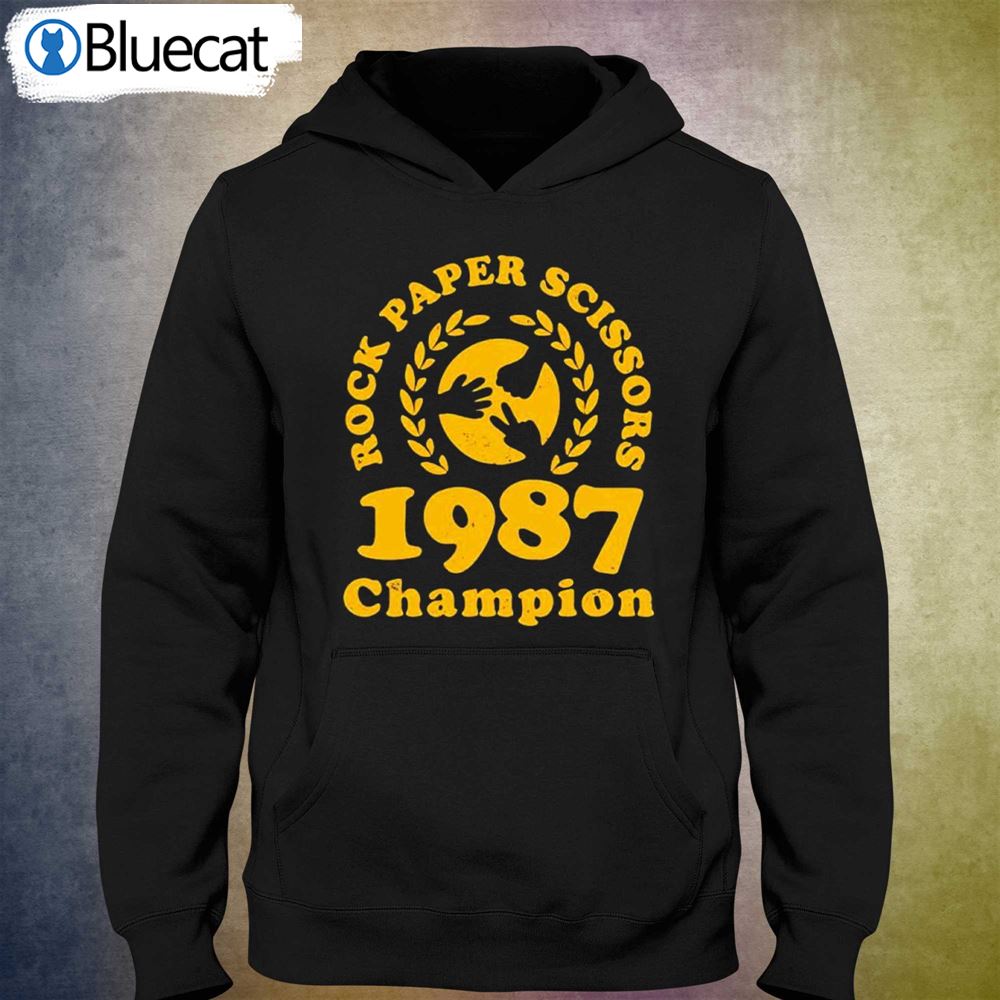 Best Rock Paper Scissors 1987 Champion Shirt 