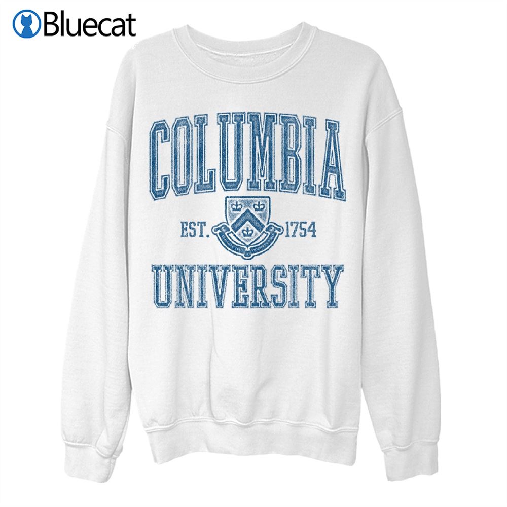 Columbia University Distressed Crest Unisex Sweatshirt 