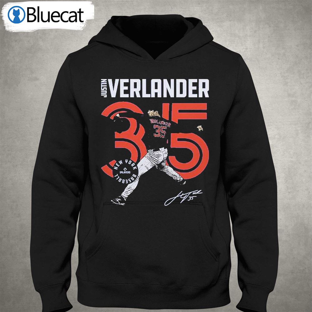 Justin Verlander New York Mets Inline Signature Shirt 