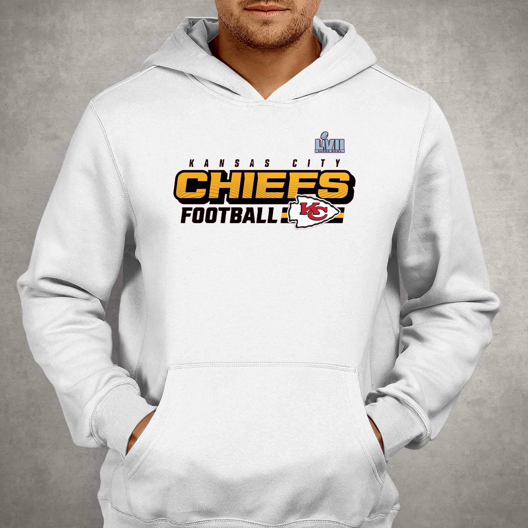 Kansas City Chiefs Fanatics Branded Super Bowl Lvii Star Trail Sweashirt Hoodie 