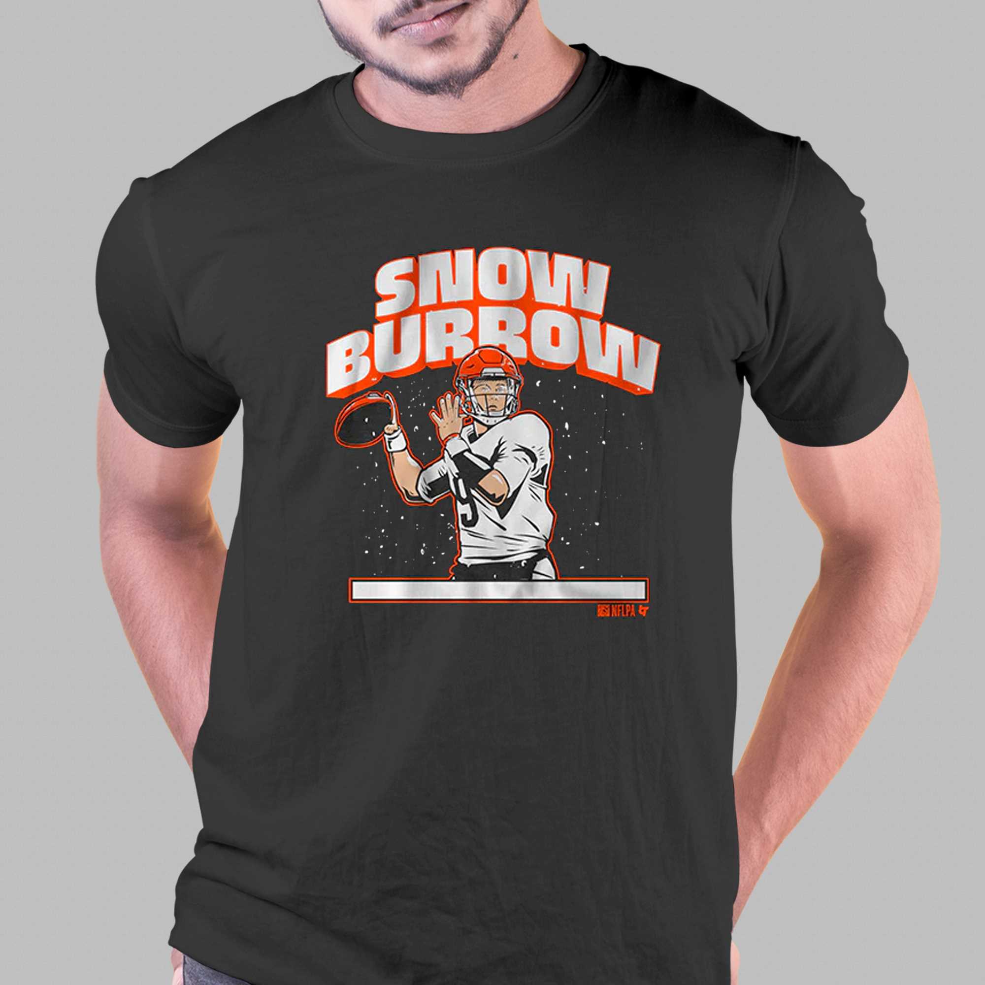 Cincy Shirts Merch Joe Burrow Run Hubbard Run T-Shirt - Snowshirt