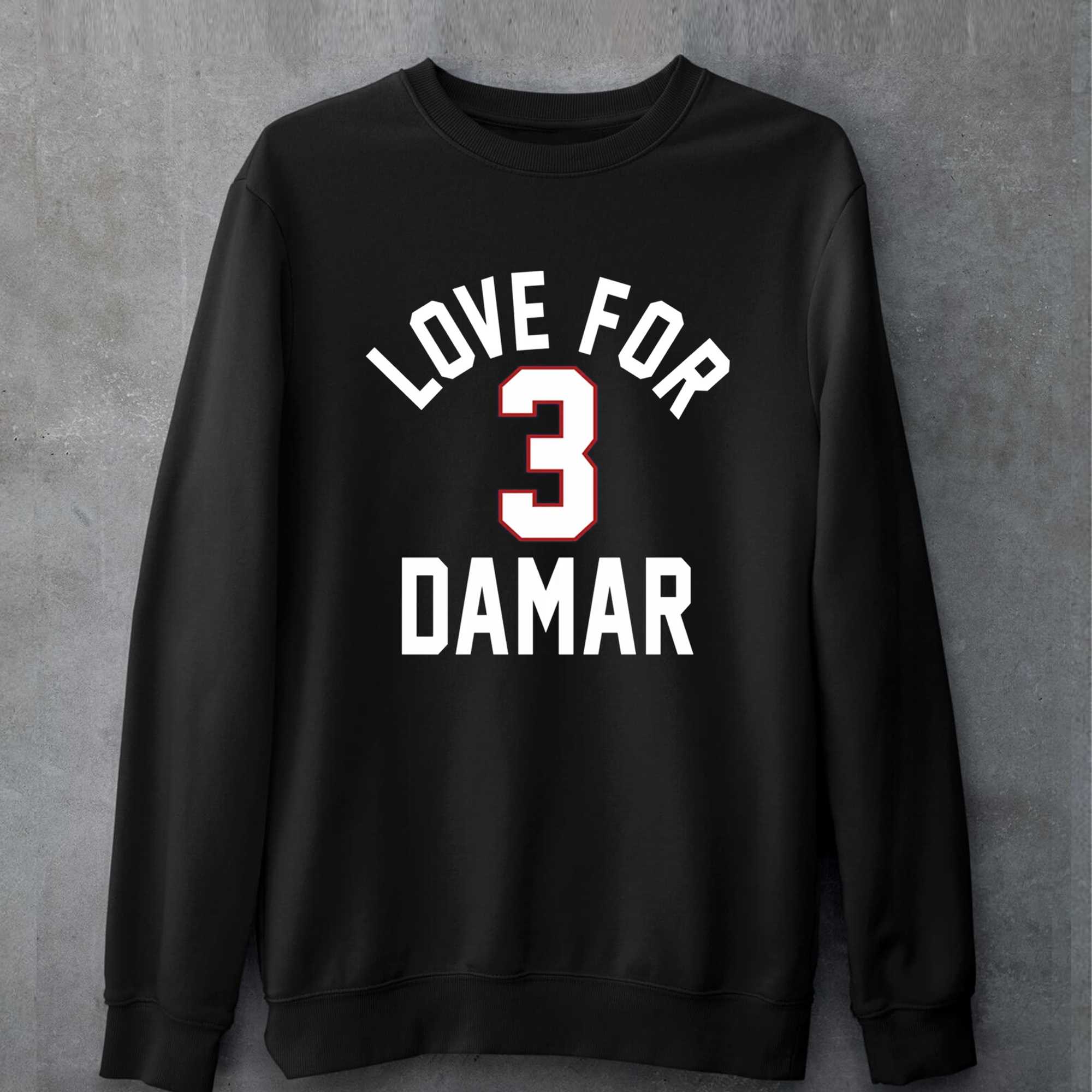 Love For 3 Damar Shirt, Custom prints store