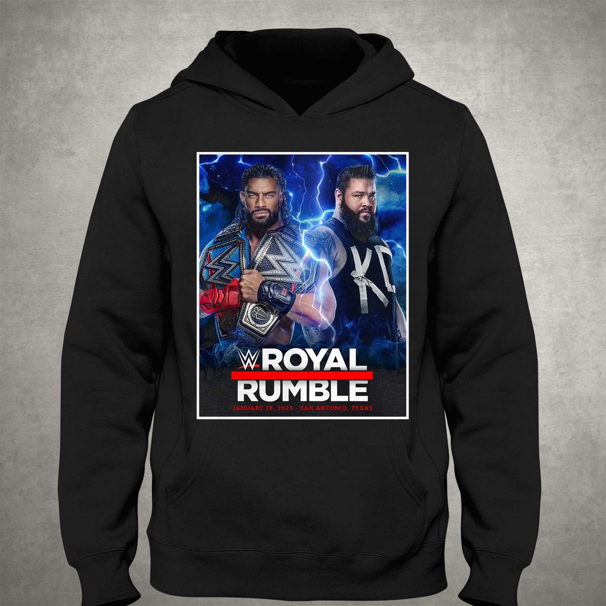 Official Royal Rumble 2023 Roman Reigns Vs Kevin Owens T-shirt 
