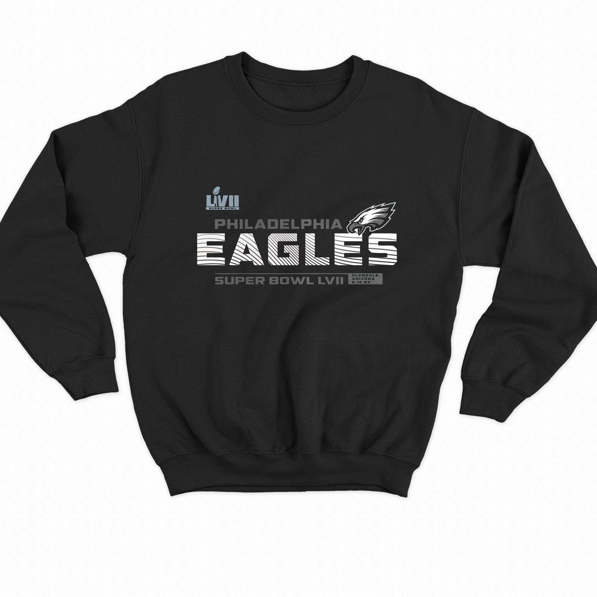 Philadelphia Eagles Super Bowl Lvii Vivid Striations T-shirt 