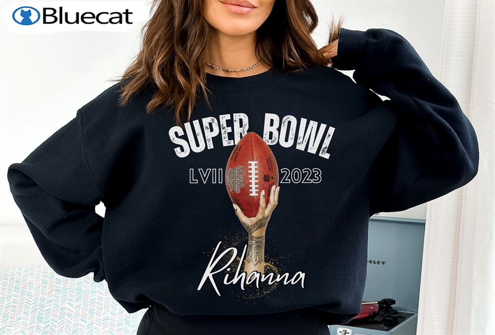 Rihanna Superbowl Shirt Concert Interrupted By A Football 