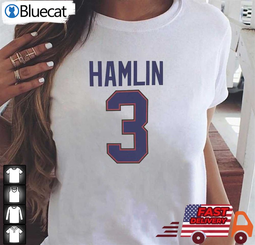 Vintage Pray For Damar Hamlin 3 Buffalo Bills Shirt - Bluecat