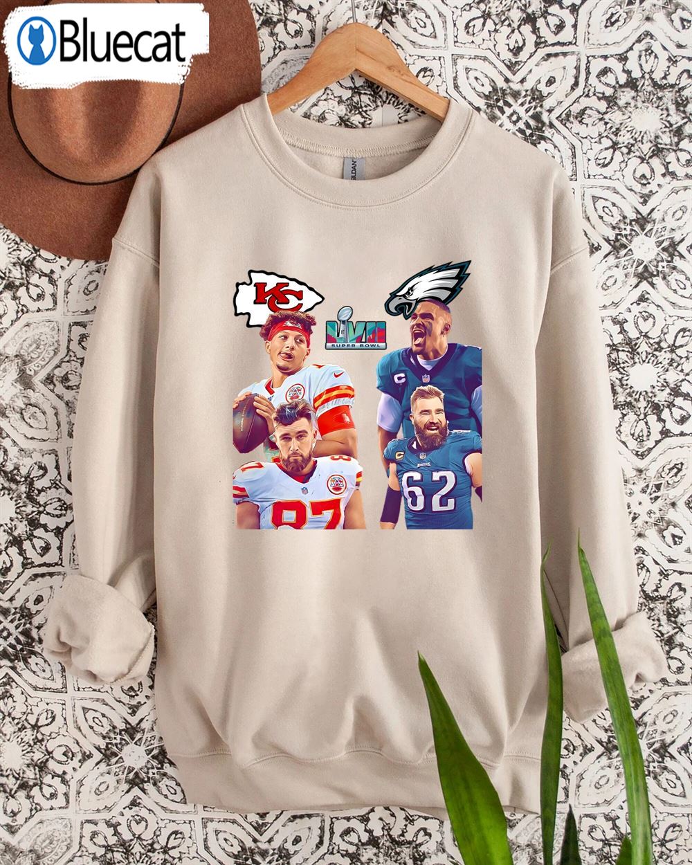 Super Bowl 2023 Vintage Philadelphia Eagles Vs Chiefs T-shirt Sweatshirt -  Bluecat