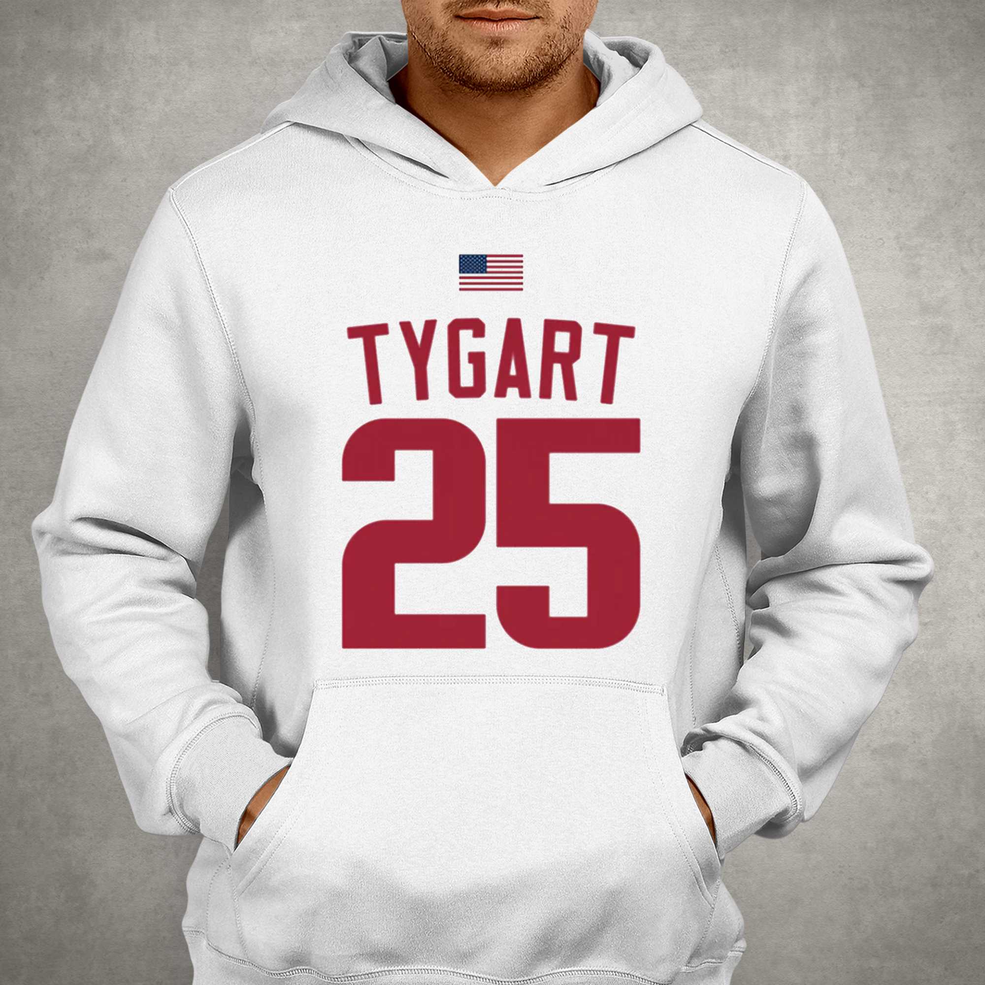 Brady Tygart White Jersey T-shirt - Shibtee Clothing