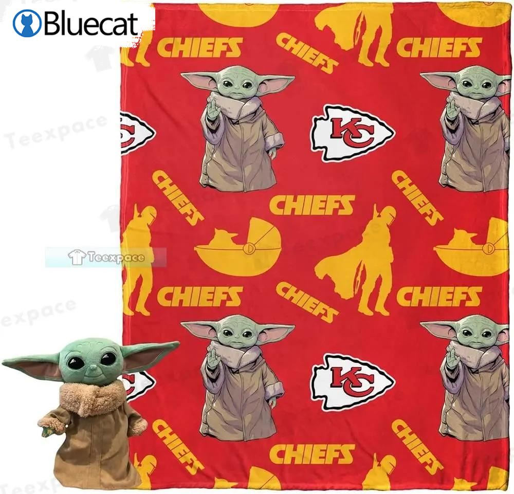 Chiefs Star Wars Yoda Blanket Kc Chiefs Gift 