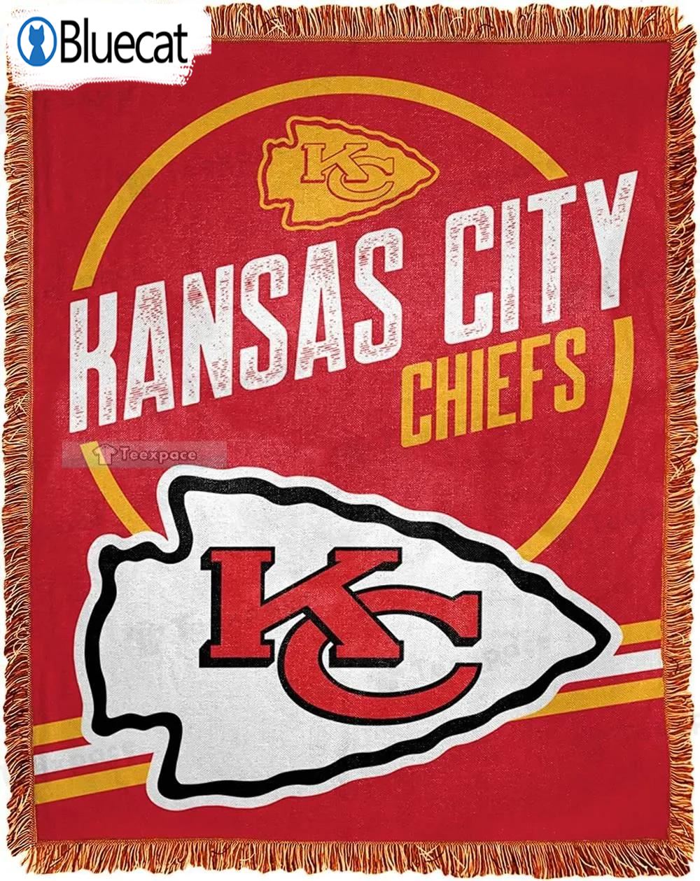 Chiefs Woven Blanket Chiefs Gift For Him 
