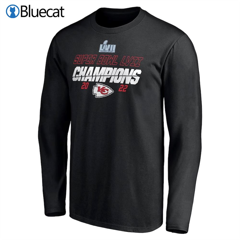 Custom Kansas City Chiefs Super Bowl Lvii Champions Long Sleeve T-shirt
