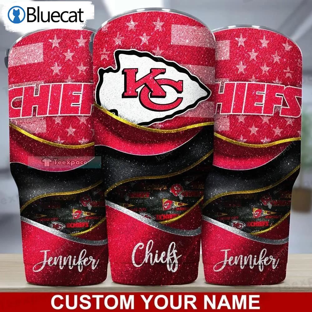 Custom Name Chiefs Enthusiast Star Red Tumbler 