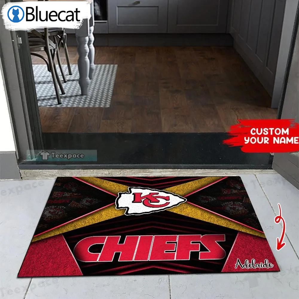 Custom Name Kc Chiefs Doormat 