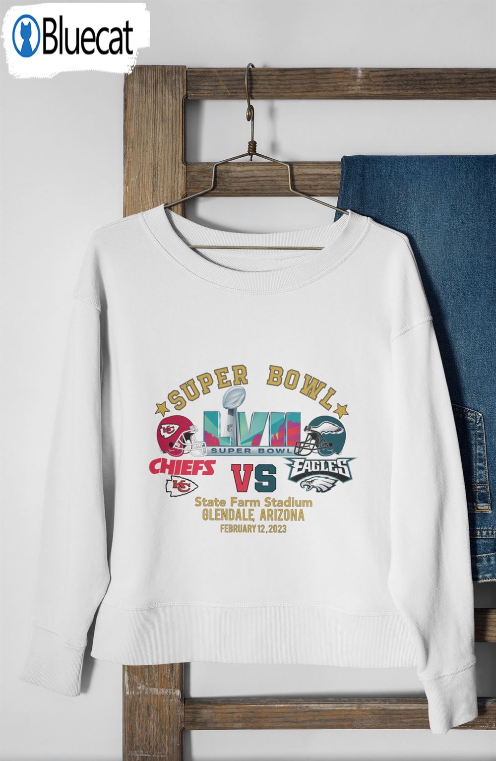 Chiefs Eagles Super Bowl Lvii 2023 Shirt - Bluecat