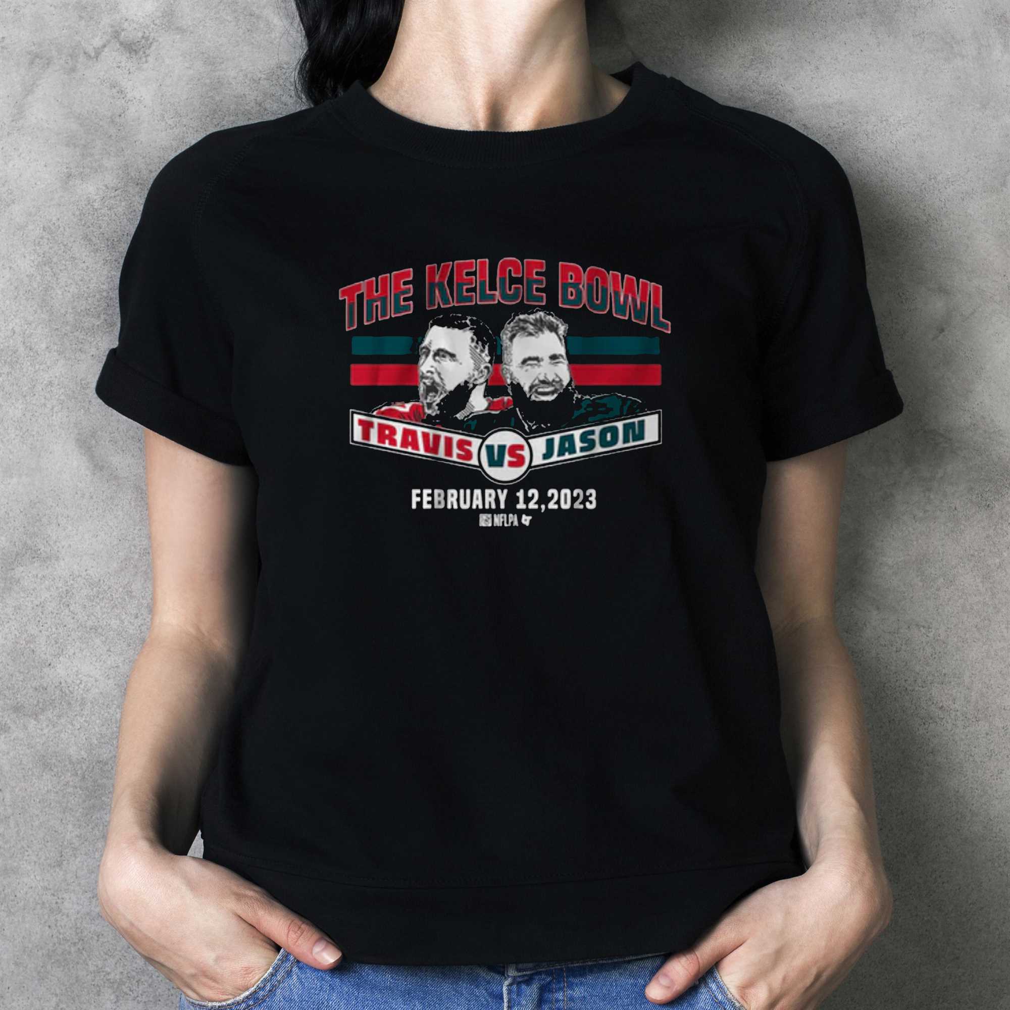 Travis Kelce And Jason Kelce Bowl Tee Shirts - Teebreat