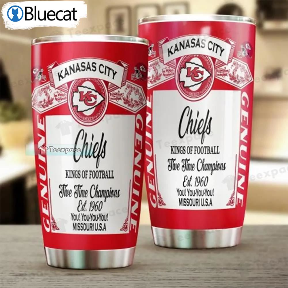 Kansas City Chiefs Budweiser Lover Tumbler 
