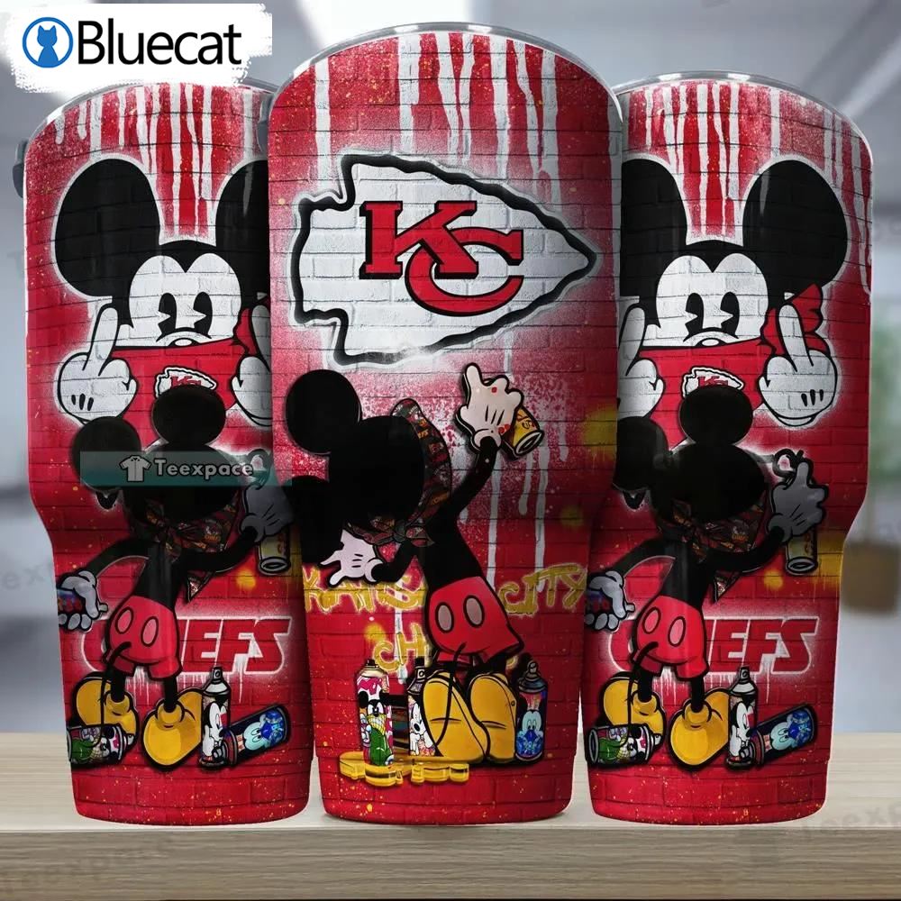Kansas City Chiefs Mickey Mouse Graffiti Tumbler 