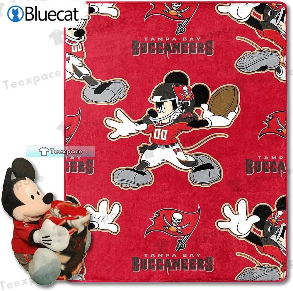 Mickey Mouse Tampa Bay Buccaneers Player Blanket 