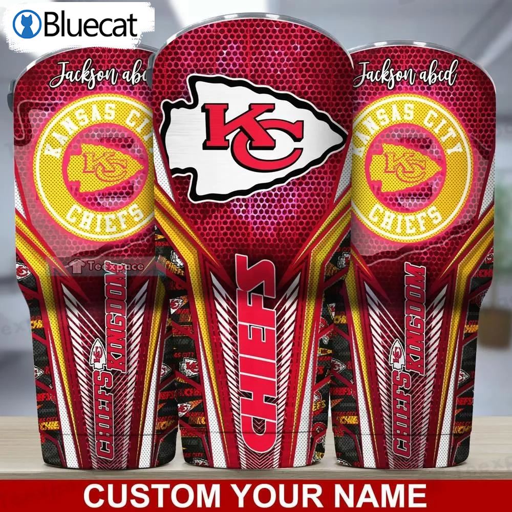 Personalized Name Hot And Cold Kansas City Chiefs Tumbler 