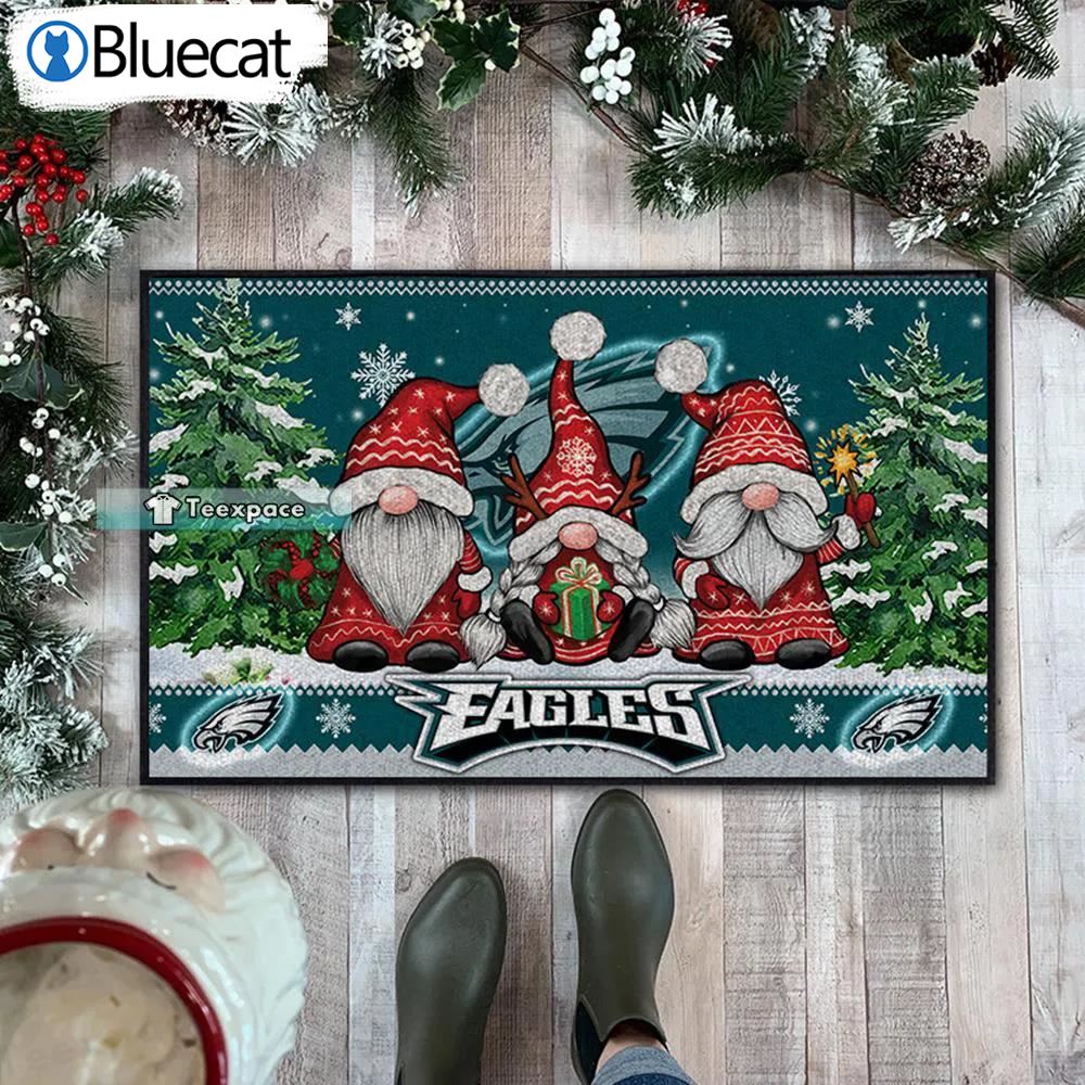 Philadelphia Eagles 3 Dwarfs Christmas Doormat