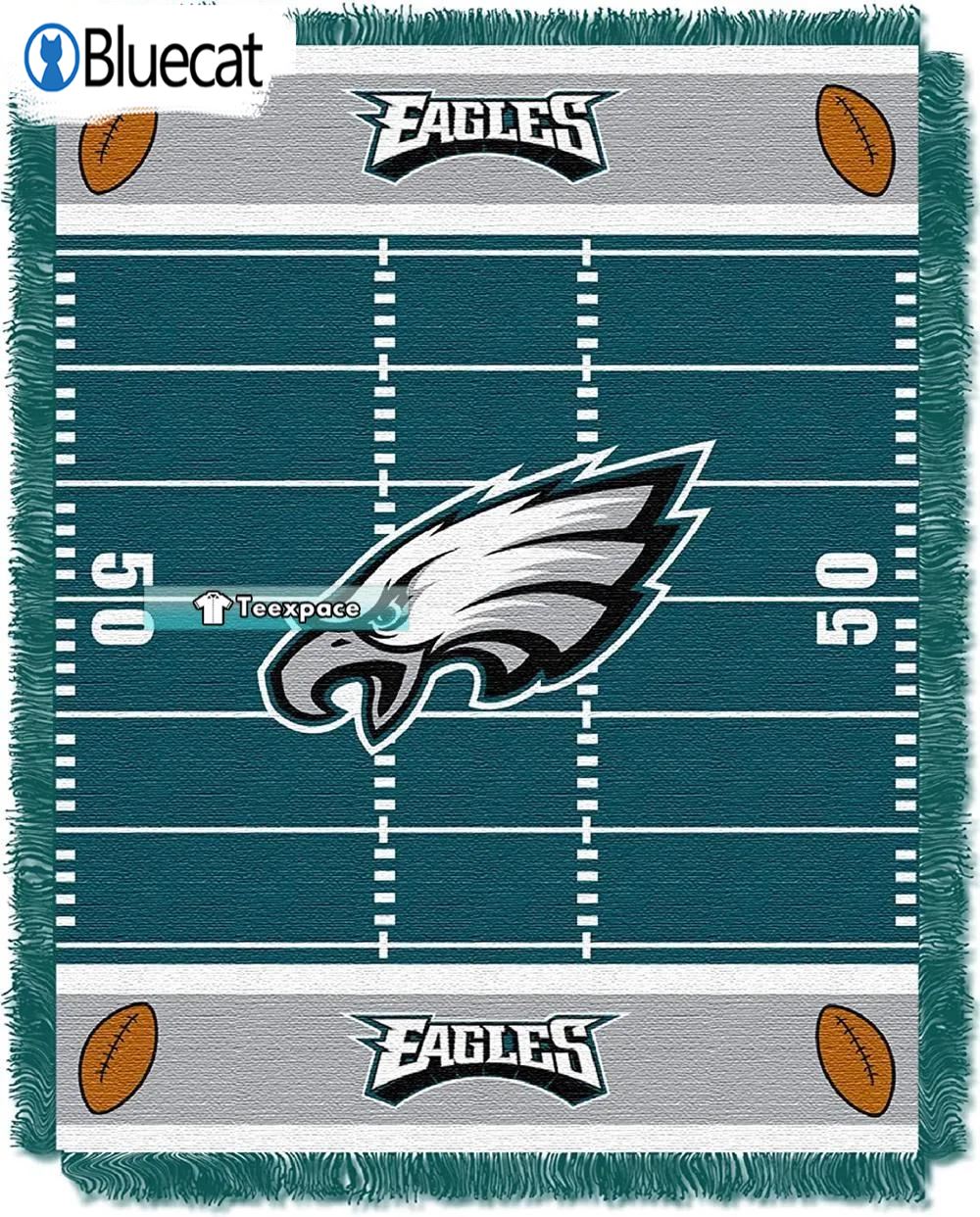 Philadelphia Eagles Stadium Woven Blanket Eagles Gifts 