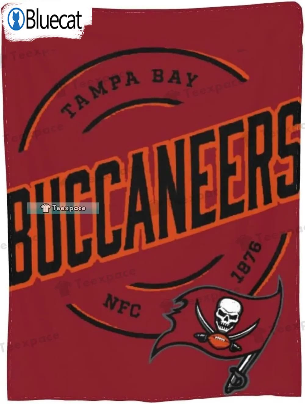 Red Tampa Bay Buccaneers Throw Blanket 
