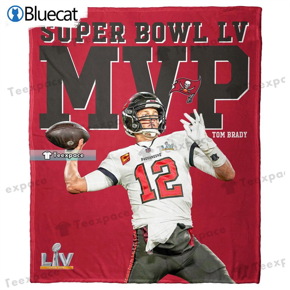 Tom Brady Super Bowl Lv Mvp Buccaneers Blanket 