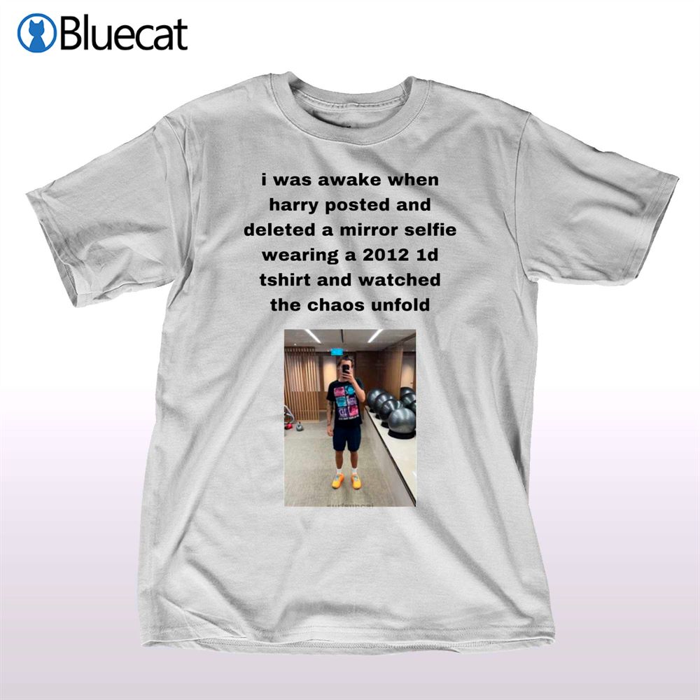 Harry Styles Mirror Selfie T-shirt - Bluecat