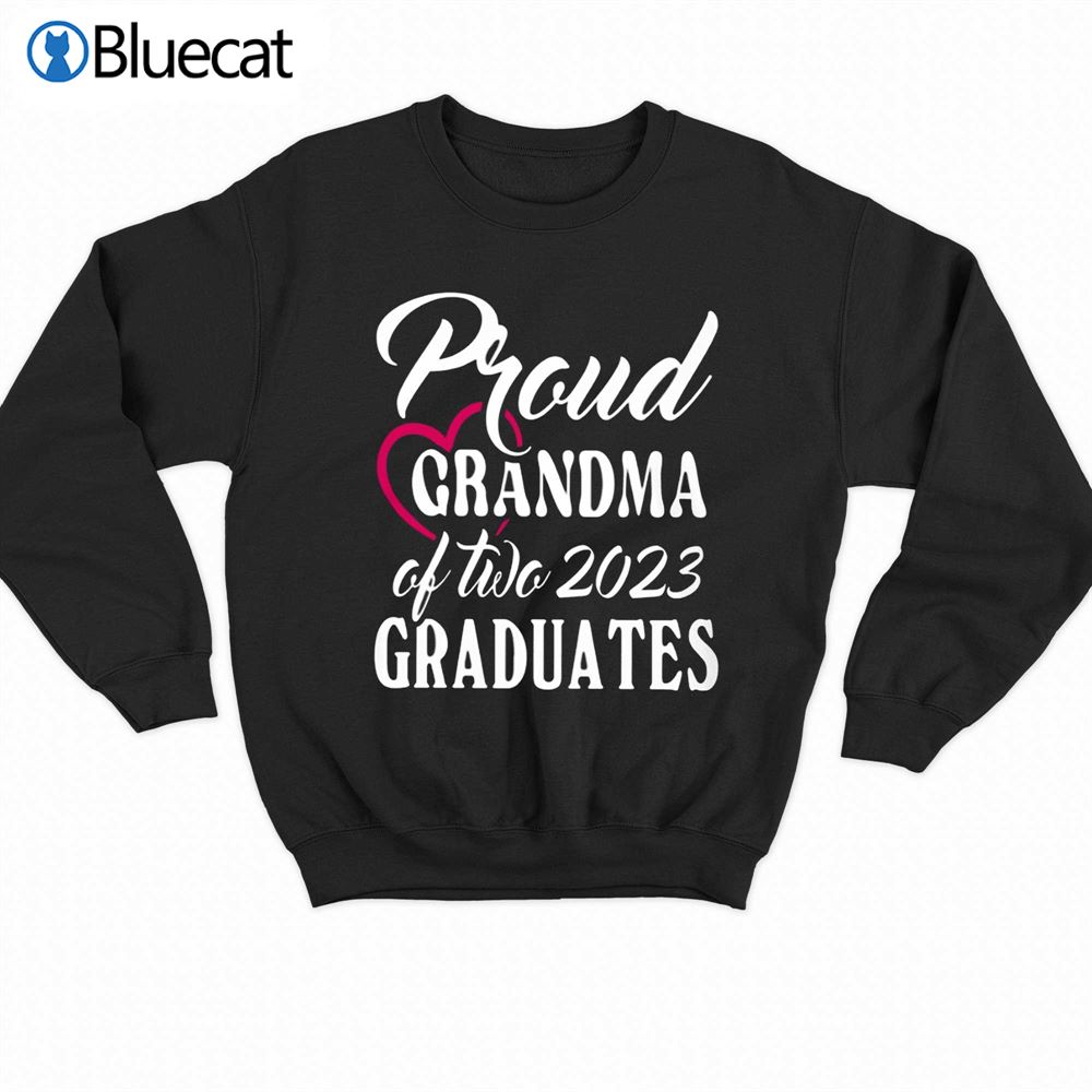Proud Grandma Of Two 2023 Graduates Classic T-shirt 