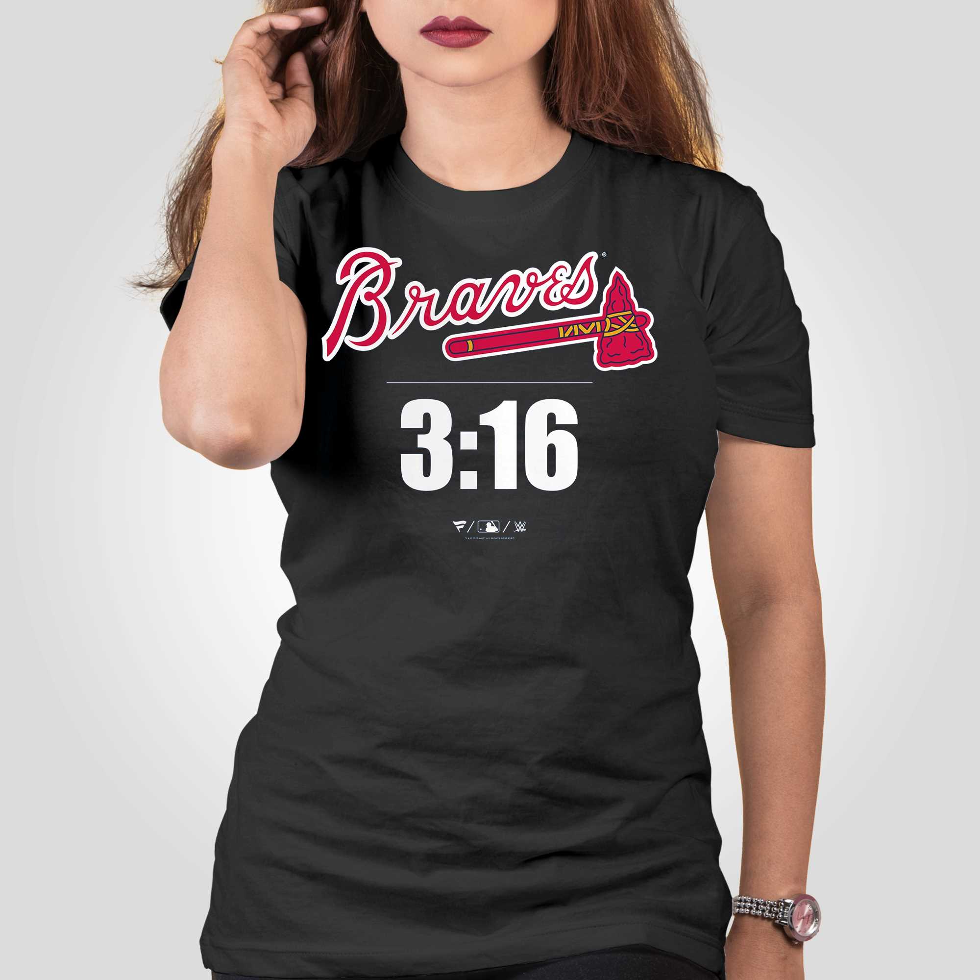 Stone Cold Steve Austin Atlanta Braves Fanatics Branded 3:16 T-shirt -  Shibtee Clothing