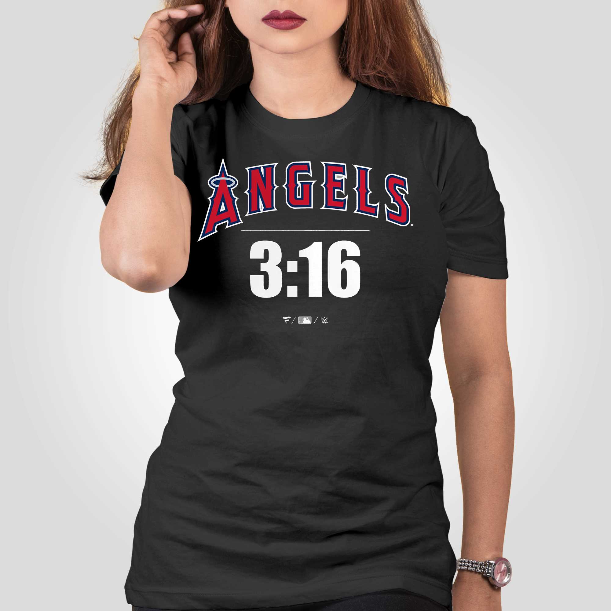 Los Angeles Angels Fanatics Branded Women's Official Logo V-Neck