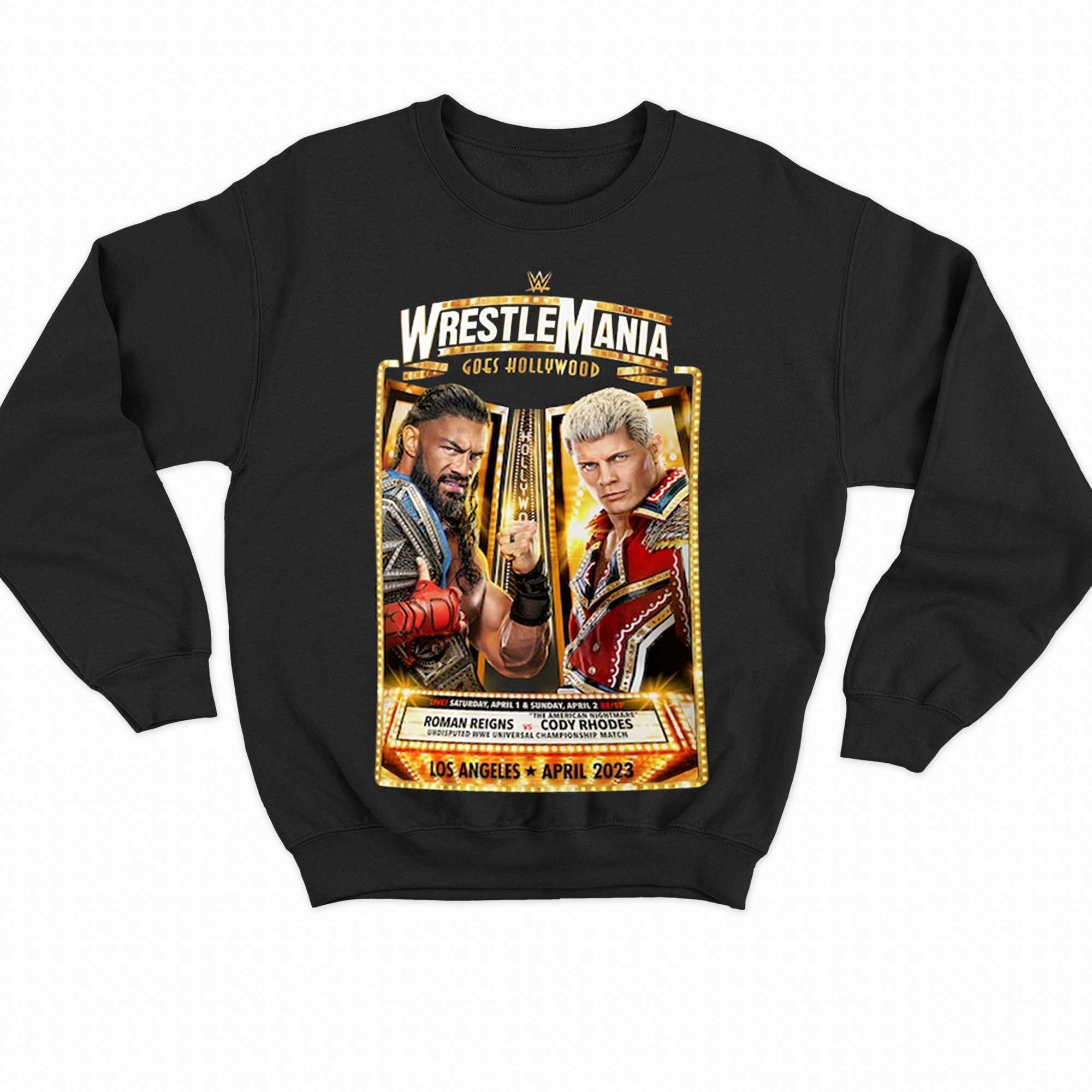 WWE WRESTLEMANIA 39 I WAS THERE SHIRT XL HOLLYWOOD LOS ANGELES