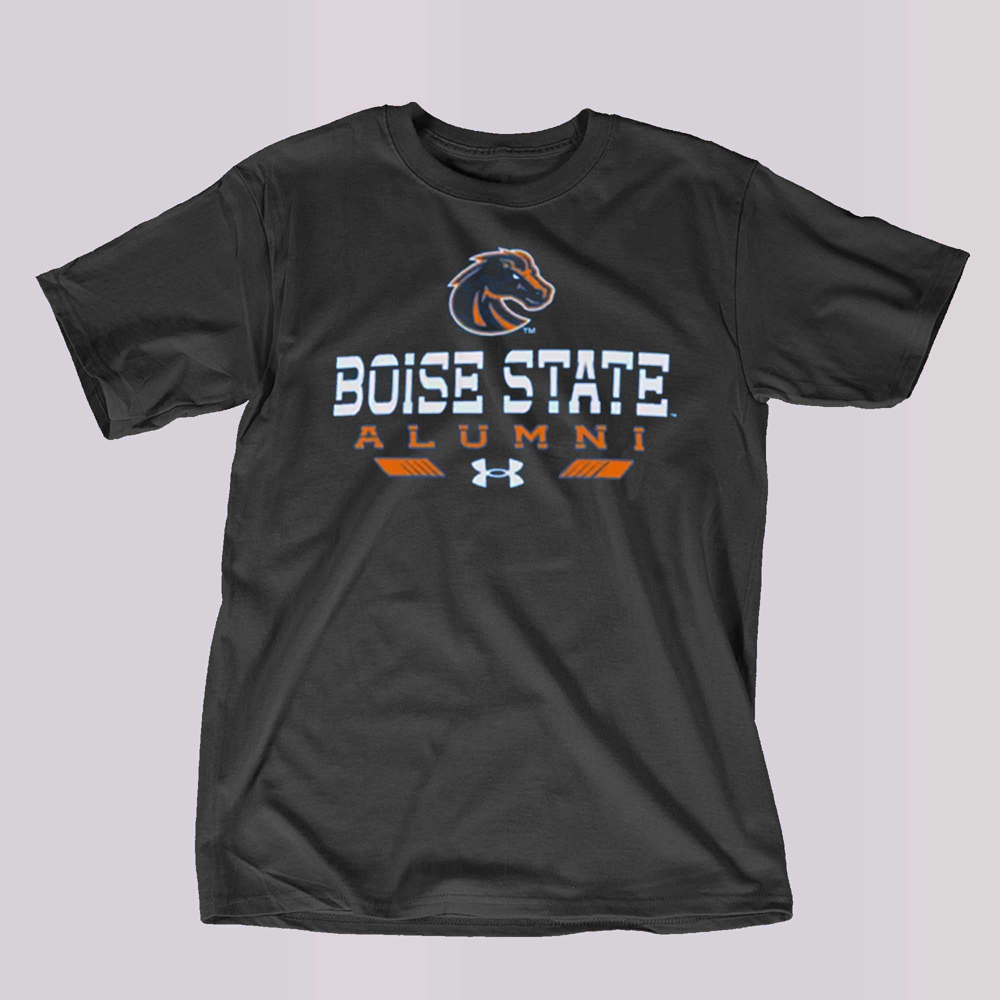 Youth Gray Boise State Broncos Logo Comfort Colors T-Shirt